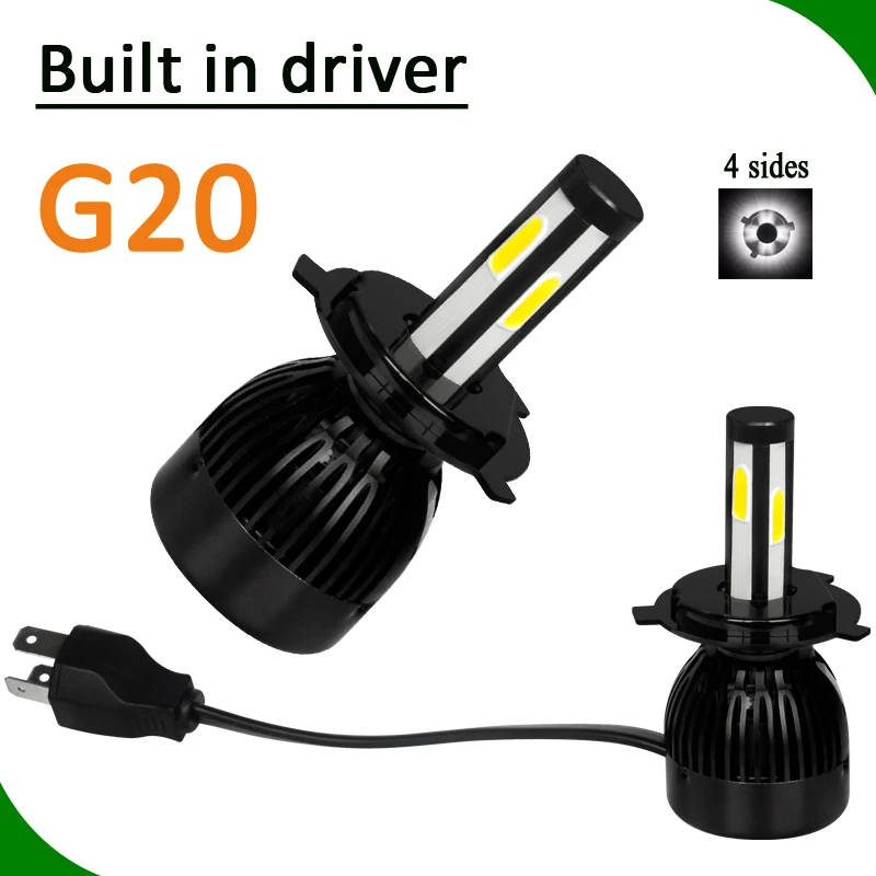 With bluetooth control RGB Color changing headlight kit 12v 35w 55w 75w 100w 5w 10w super bright led headlight bulb h4 h7