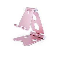 

New Design Universal Flexible Adjustable Foldable Portable Mini Biaxial Aluminium Lazy Mobile Phone Stand