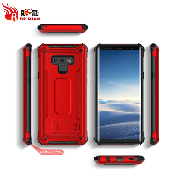 

New arrival note 9 phone case shockproof pc tpu kickstand case for samsung galaxy note9