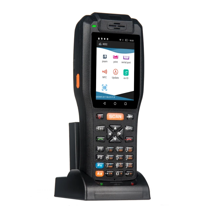 

PDA3505 Rugged Android mobile payment handheld nfc terminal pos with printer,wifi,3G, BT, GPS PDA3505