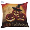 Halloween theme Jack-o-latern printed cushion covers ready to ship