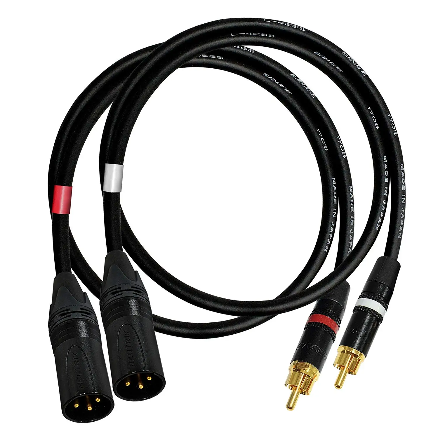 Buy 2.5 Foot RCA to XLR (Male) Cable Pair Canare L4E6S StarQuad