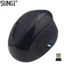 SUNGI Ergonomic Design 2.4G Vertical Mouse Wireless DPI 1000 / 1200 / 1600 Powered by AAA Battery