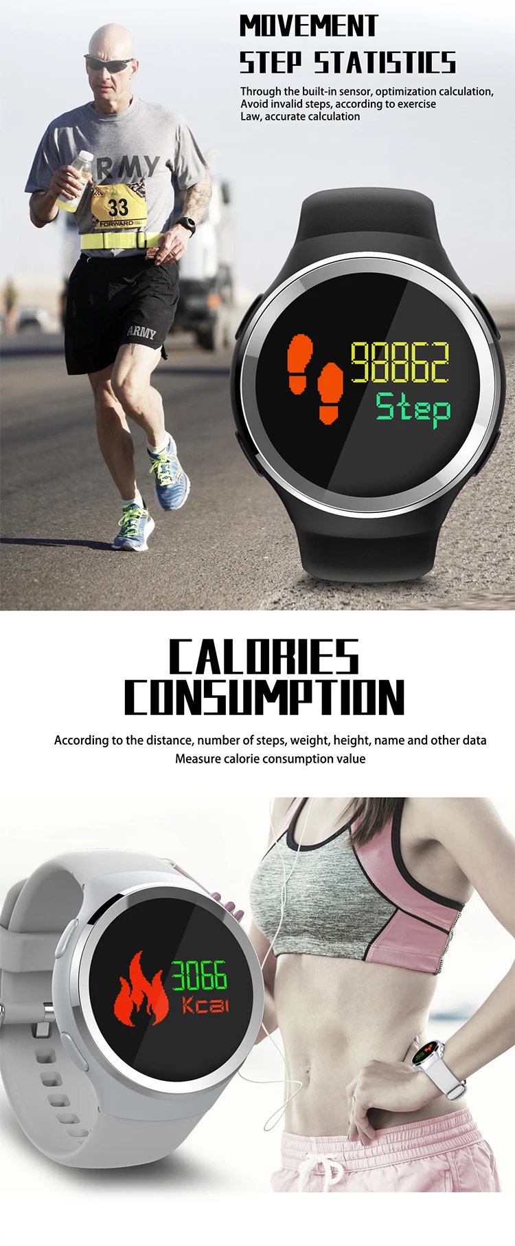 IP 68 heart rate consumer electronics in March Expo smart wristbracelet