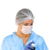 18" white color nurse mop cap for medical care