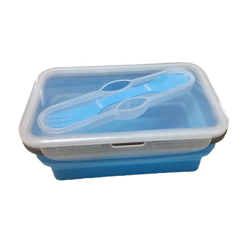 

New USSE brand collapsible single compartment silicone lunch box and food container