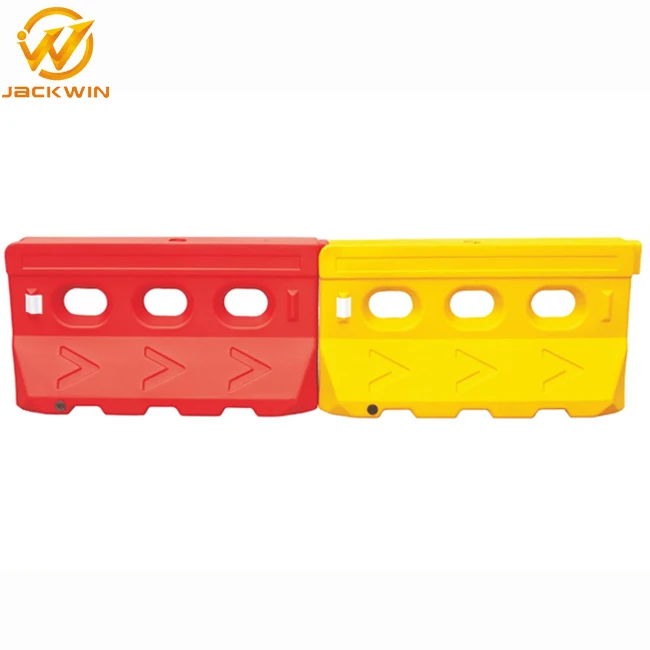 Construction Plastic Jersey Barriers Water Filled Reflective Plastic ...