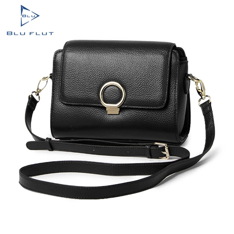 

Blu Flut china supplier original brand full grain leather handbags,genuine leather tote bag, Black,pink, red