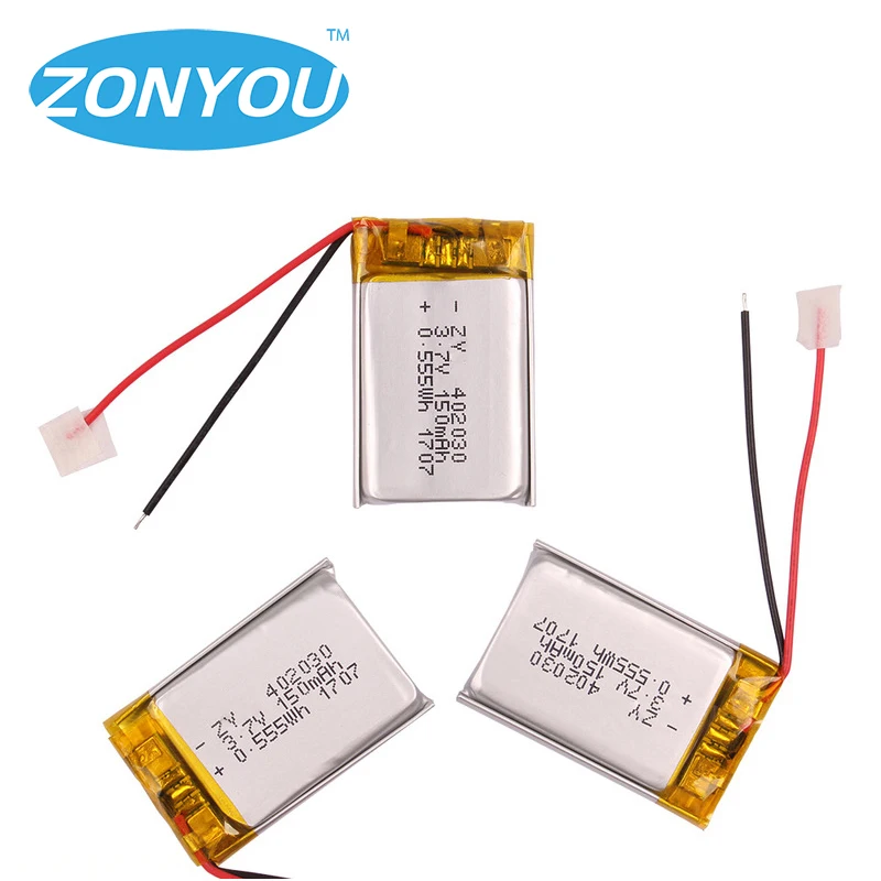 
Rechargeable Lipo Li-polymer 3.7V 402030 200mAh 0.74Wh Li Ion Li Polymer Lithium Batteries Battery 