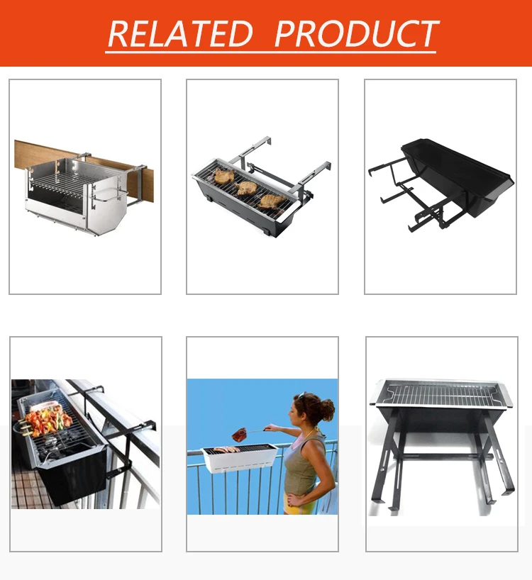 Indoor Kitchen Restaurant Homemade Charcoal Grill Balcony Bbq Grill