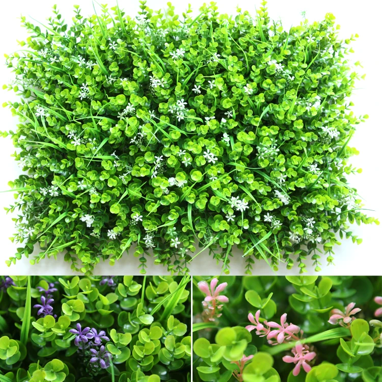 Wholesale plastic decorative vertical fake green plant walls for indoor