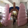 support customize inflatable lungs arch exhibition display decoration