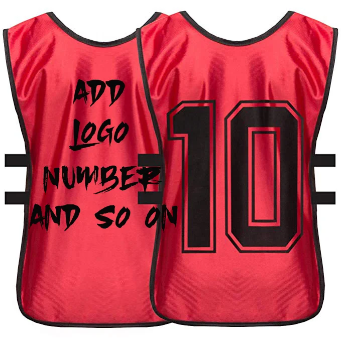 Factory  Free Colors Custom Soccer Training Vests/Football Jersey Equipment For Adult
