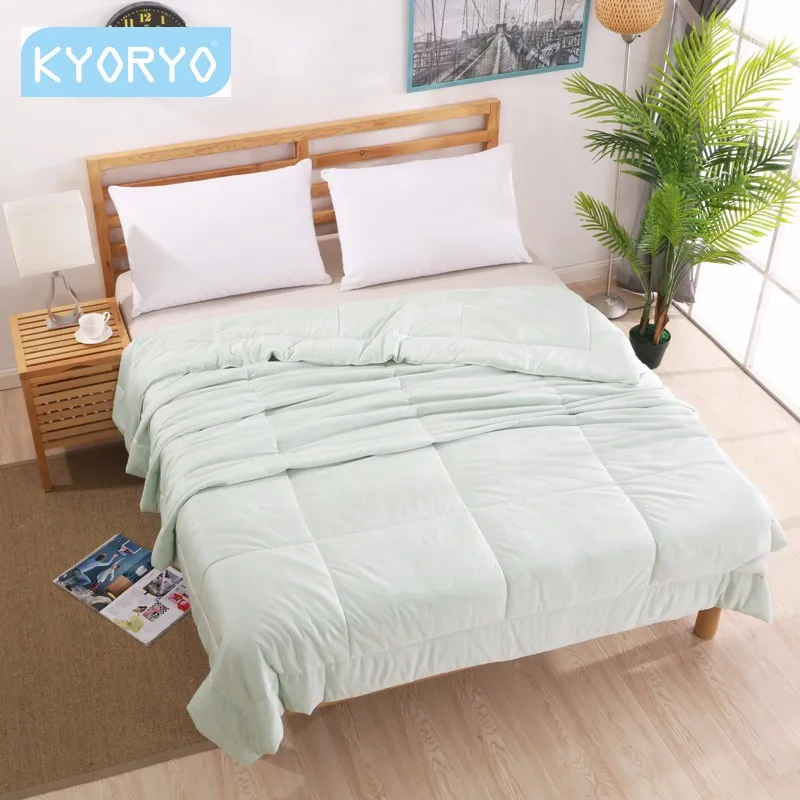 Air Conditioning Quilt For Summer Washed Silk Thin Quilts Machine Washable Hot