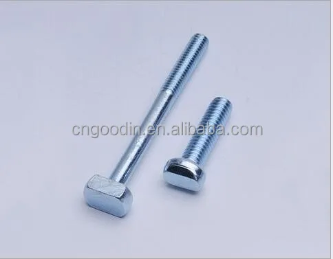 
DIFFERENT SIZES OF GALVANIZED T HEAD SLOT BOLT/DIN186 T BOLT 