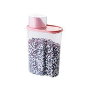2.5L 84oz Wholesale plastic Food storage BPA FREE Cereal Rice kitchen containers with Pour Spout Jug