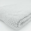 ZERO DEFECT 7gg 100% combed cotton new material light weighted cotton cross interlock square knit bed pillow throw blanket