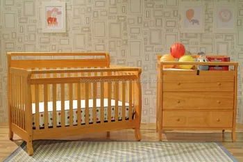 4 In 1 Baby Crib In Oak Color Buy Luxury Baby Cribs Solid Crib