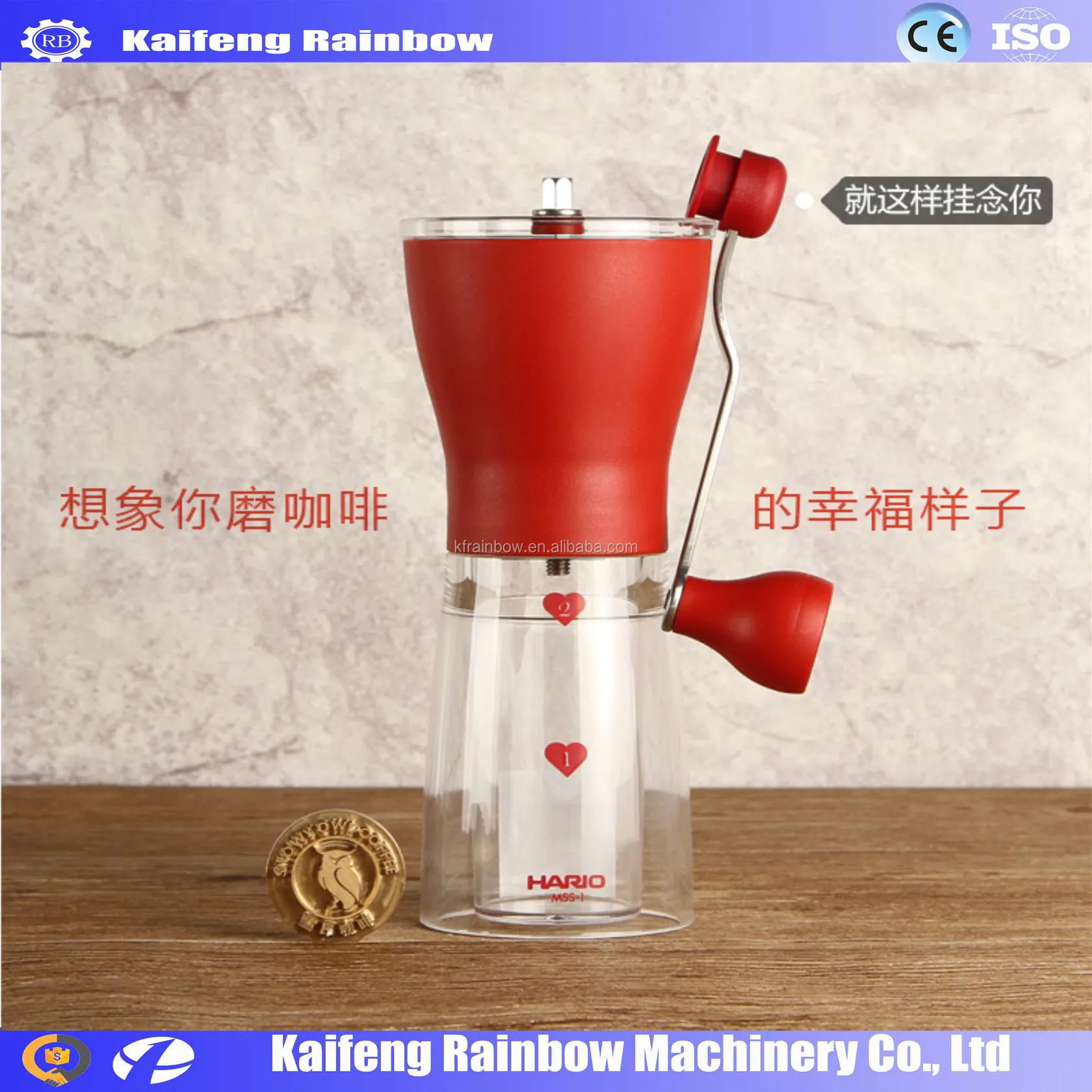Professional Good Feedback Manual Coffee Bean Crush Machine Coffee