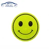 New material PVC custom safety reflective product smile face Mobile phone sticker