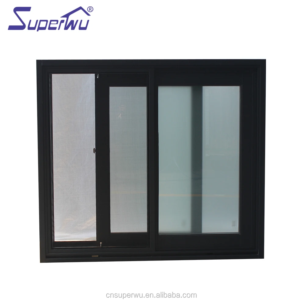 Miami-Dade County Approved Hurricane Certification Best Selling Aluminum Glass Sliding Window