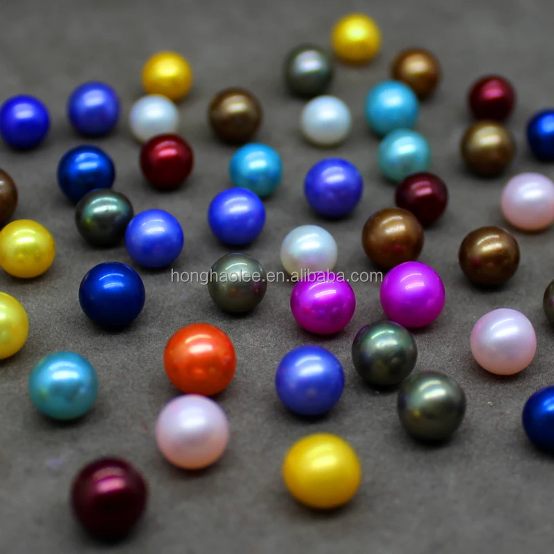 

wholesale round white natural color beads freshwater loose pearls raw cultured real fresh water pearl low price for sale