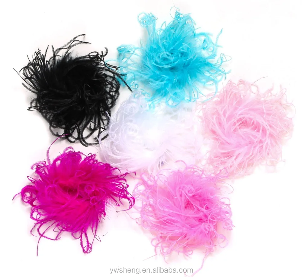 Wholesale Curly Ostrich Feather Puff 