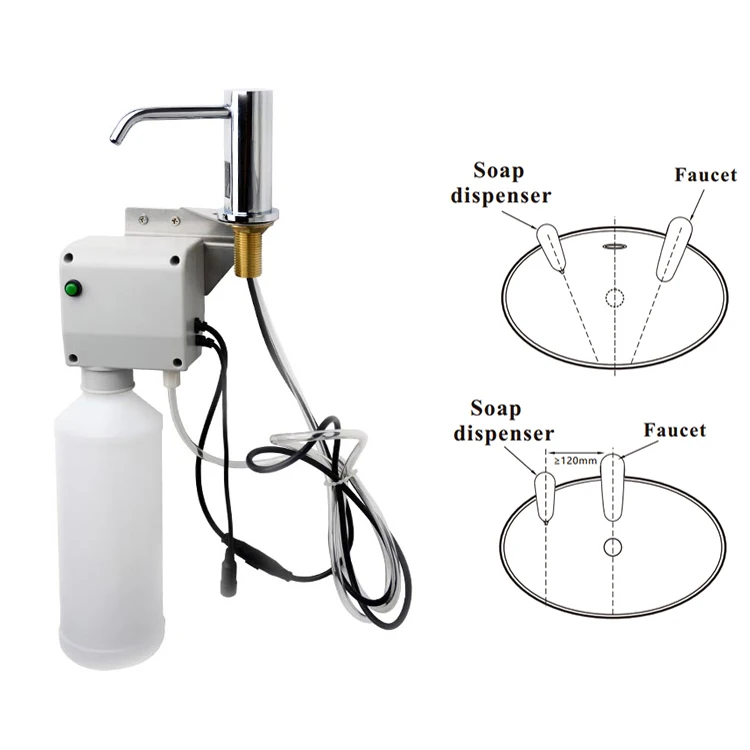Commercial design two power auto motion sensor soap foam dispenser