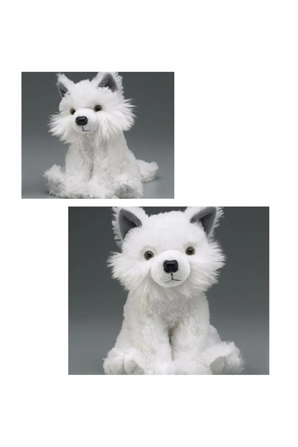 white wolf plush toy