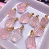 Wholesale natural crystal rose quartz crystal perfume bottle gifts