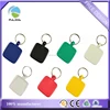 Custom Colors Square ABS Hard Plastic Blank Keyring with Doming Epoxy