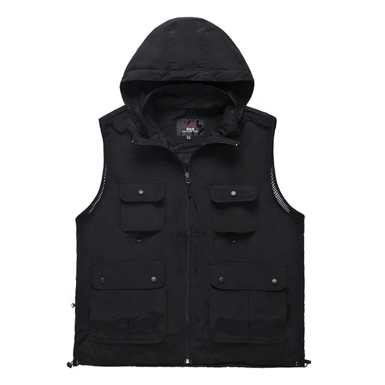 

custom adults taslon breathes hooded outdoor latest waistcoat design for men work vest, Customized color