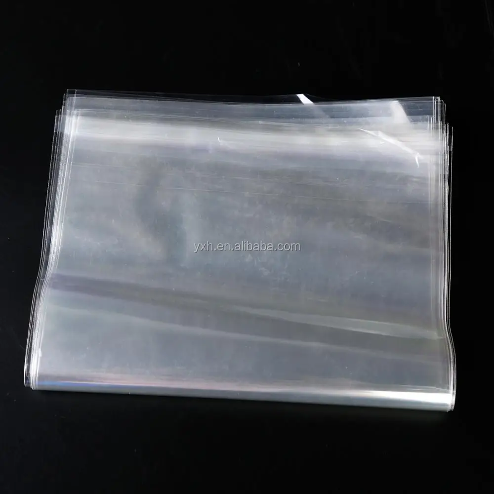 Self-adhesive custom transparent pe opp plastic clothes packaging clear bag