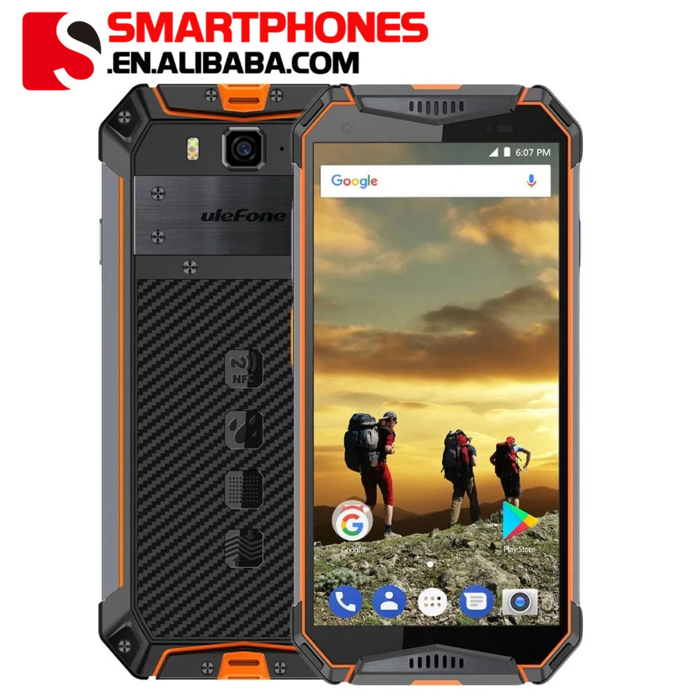 

Ulefone Armor 3 4G IP68 Waterproof Mobile Phone Android 8.1 4GB+64GB Octa Core MT6763T NFC Face ID Global Version Cell Phone