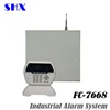 Bus burglar alarm system and keypad input,8 zone wired and wireless burglar alarm control panel system
