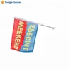 Custom size 30*45cm polyester fabric car window flag