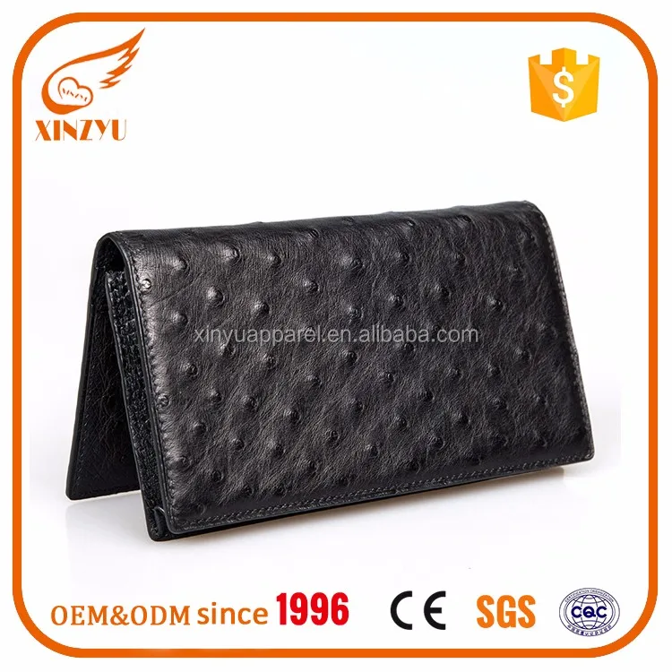 Source China Supplier Wholesale Unisex Ostrich Leather Designer