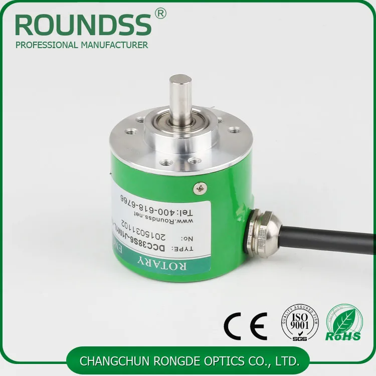 Roundss RCC38S solid shaft 6mm incremental encoder