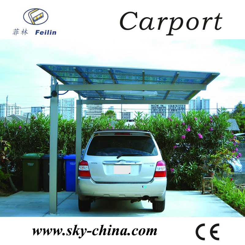 Prefab Wooden Garage Aluminum Carport