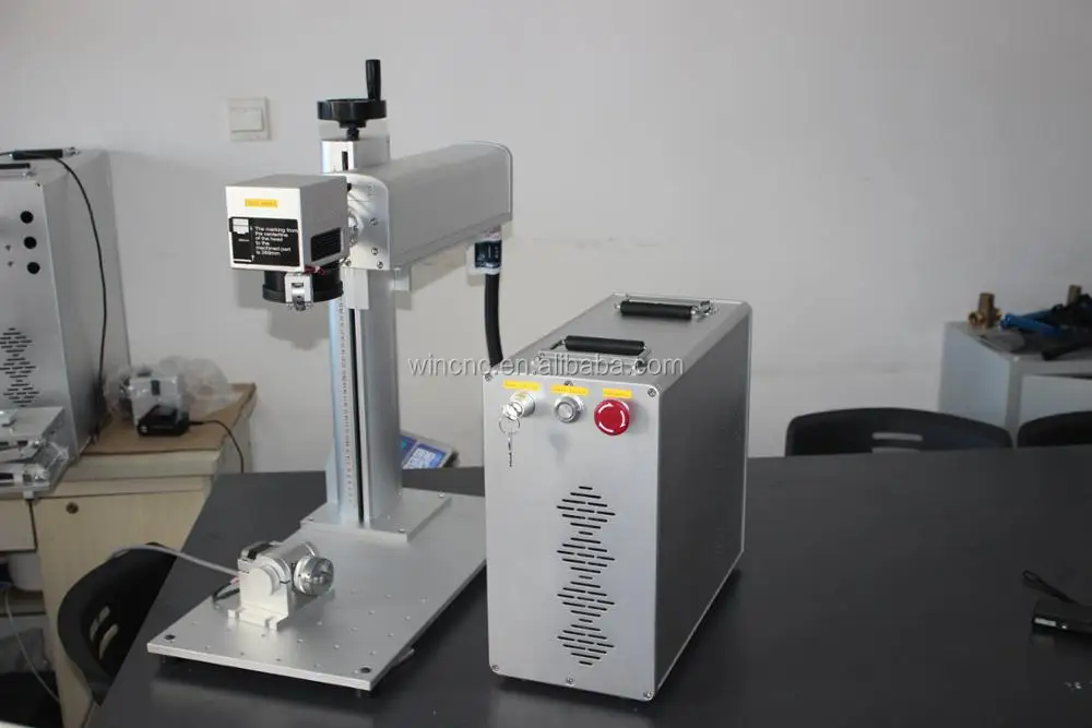 CNC mobile watch phones metal fiber laser marking