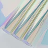 Wholesale hot sale cellophane dazzle colorful rainbow film flower wrapping paper