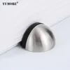 Home decor heavy duty stainless steel security metal hardware rubber doorstop shower chrome door stop