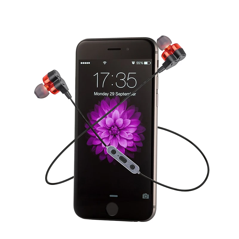 

Sport headsets wireless bluetooth earphones headphone with mic for Sony, Black