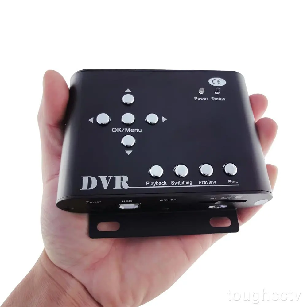 Toughsty™ 2Ch Mini SD Card Mobile DVR Car Security DVR w/ Audio & Anti Vibration(new)