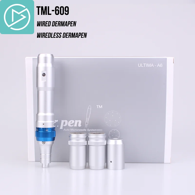 

Newest Wireless Dr Pen Powerful Microneedle Dermapen Meso Rechargeable dr pen derma pen ultima a6, Red/white