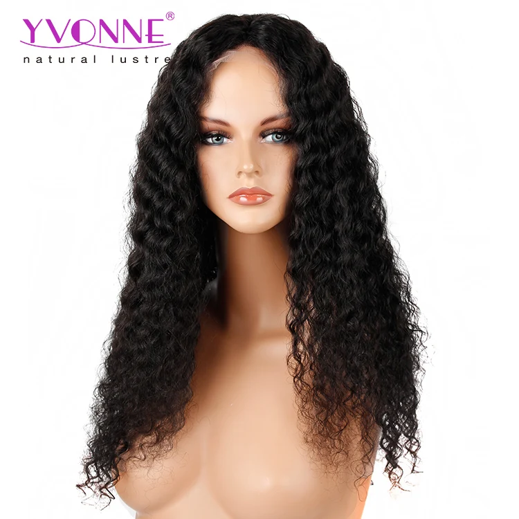 

Trade Assurance Yvonne Brazilian Curly 180 Density Wholesale Human Hair Wig, Natural color(#1b)