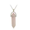 RTS Hot-selling Natural Stone Pendant Necklace Amethyst Gemstone Pendant ,Fashion Custom Necklace Crystal Jewellery