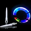 colorful bike bicycle car wheel tyre tire valve caps flash grow led light