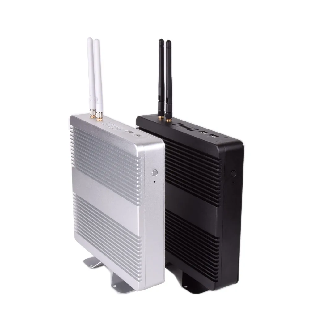 

EGLOBAL Fanless All in one TV Box Barebone PC celeron 1007u support dual core pc computer, Silver or black color aluminum alloy