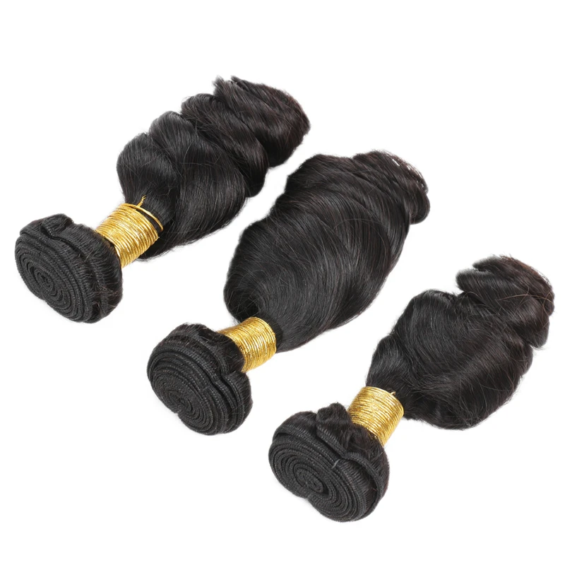 Raw indian virgin remy hair unprocessed hair bundles cuticle aligned indian hair from india, Natural black color